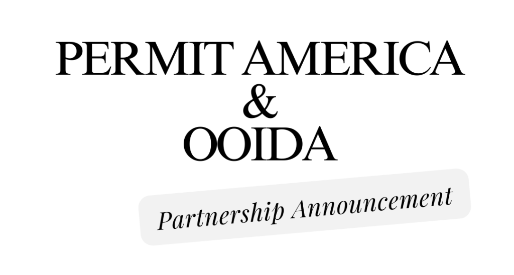 Ooida partnership announcement permit america inc 